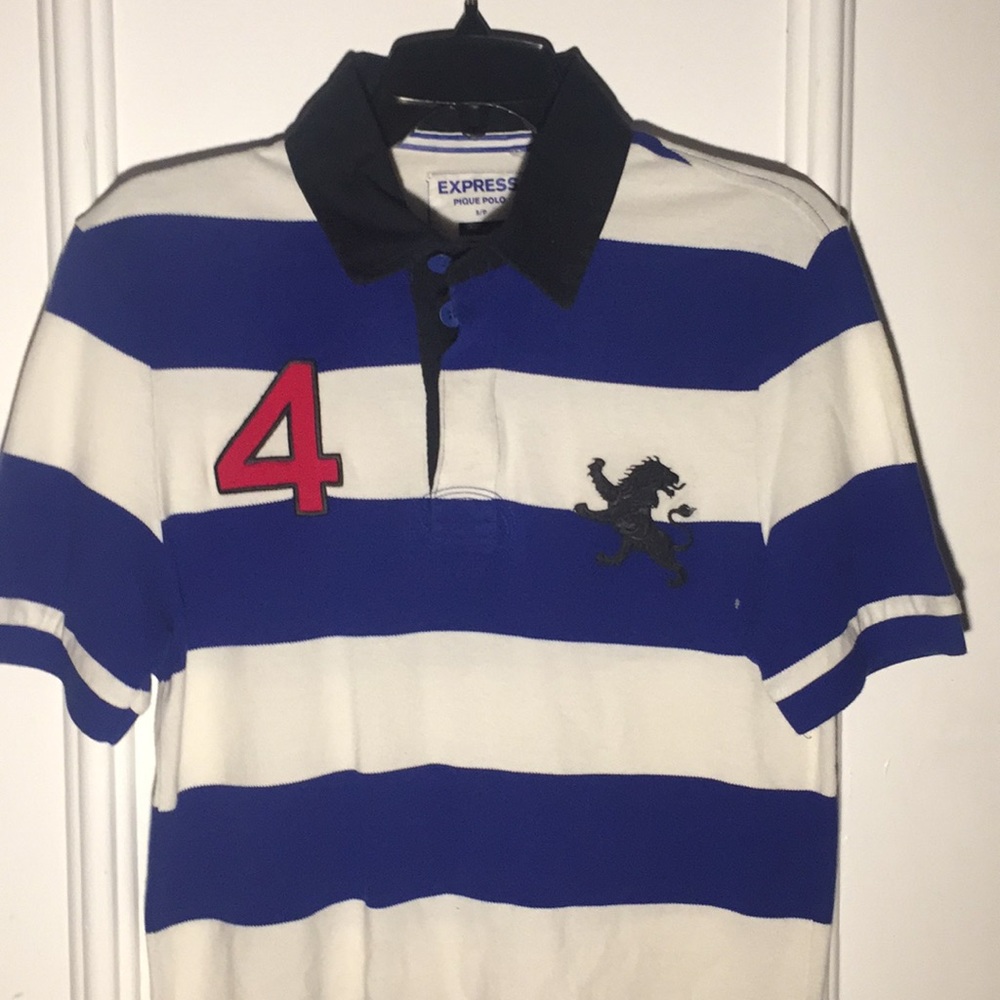 Striped polo shirt